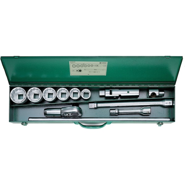 25 mm (1") Socket set 12-pcs.